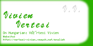 vivien vertesi business card